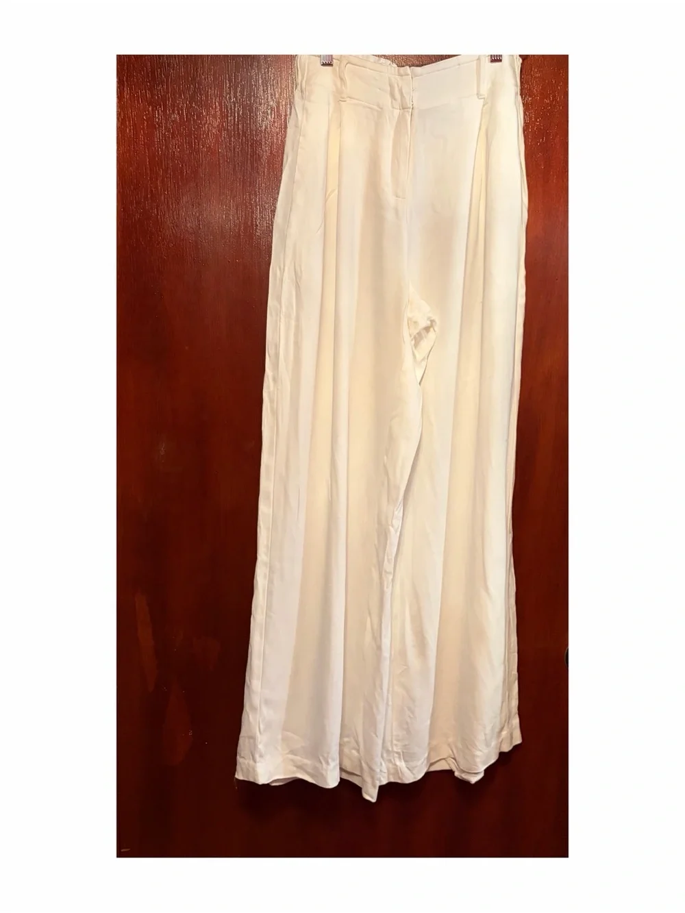 Women’s Tracy Reese Cream Wide-Leg Dress Pants